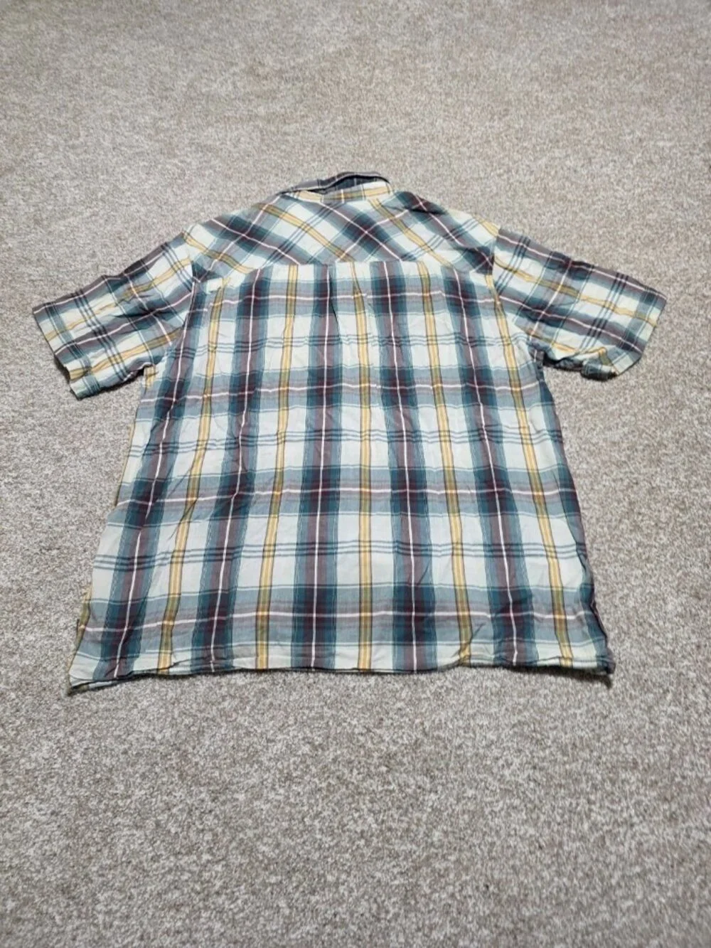 The North Face Men’s Multicolor Plaid Short Sleeve Button Up Shirt Size Large